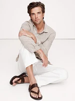 Leather Criss-Cross Sandal by Crosby Square
