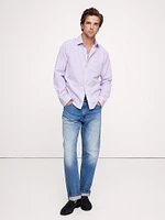 Standard-Fit Washed Cotton Poplin Shirt