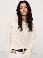 Oversized Scoop-Back Sweater