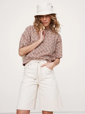 Cotton Poplin Trapeze Top