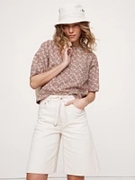 Cotton Poplin Trapeze Top