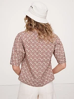 Cotton Poplin Trapeze Top