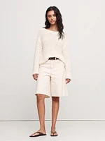 Oversized Scoop-Back Sweater