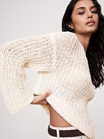 Oversized Scoop-Back Sweater