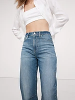 High-Rise Relaxed Barrel Ankle Jean