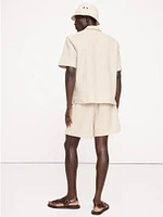 7" Waffle Cotton Pull-On Short