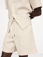 7" Waffle Cotton Pull-On Short