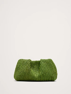 Raffia Clutch