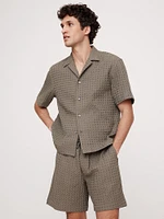 Waffle Cotton Resort Shirt