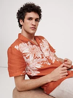 Standard-Fit Linen Resort Shirt