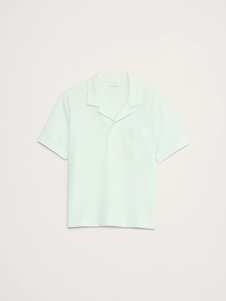 Waffle-Weave Resort Polo