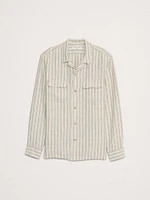 Standard-Fit Linen Resort Shirt