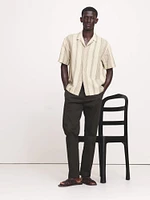 Stripe Linen-Cotton Resort Shirt