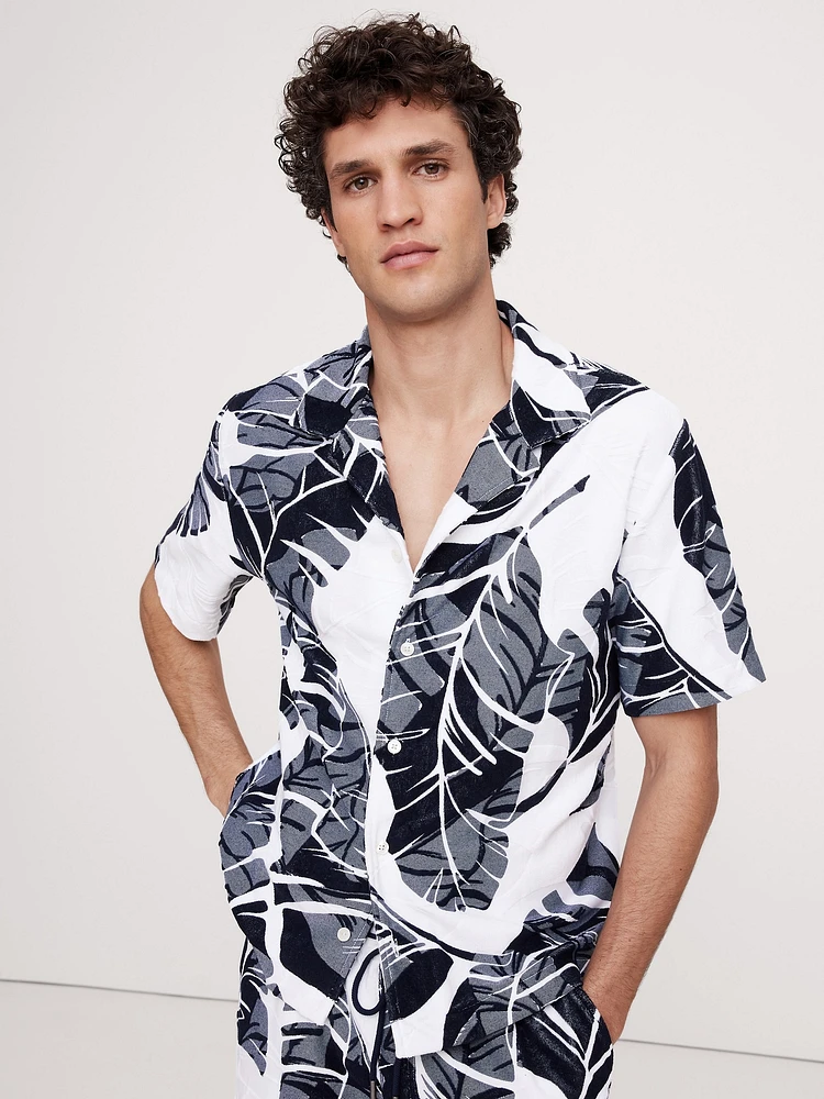 Floral Terry Resort Shirt