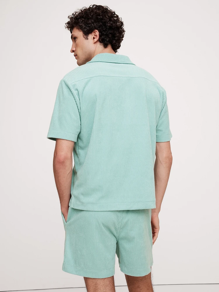 Ribbed Terry Polo