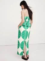 Linen Pull-On Maxi Skirt