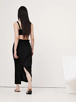 Linen Midi Skirt