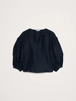 Linen Peasant Blouse