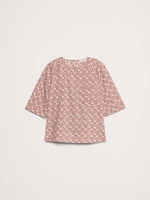 Cotton Poplin Trapeze Top