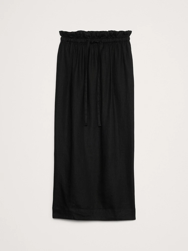 Linen Midi Skirt