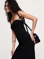Sculpted Ribbed Strapless Dress