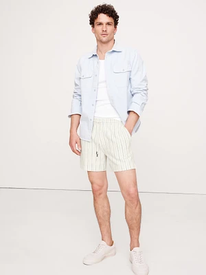 5" Jacquard Stripe Pull-On Short