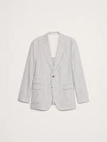 Herringbone Linen-Cotton Suit Jacket