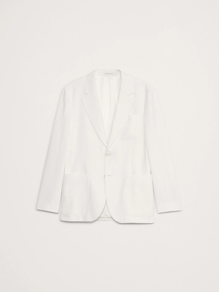 Cotton-Linen Blend Suit Jacket