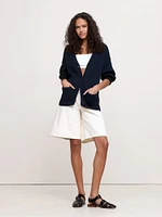 Oversized Cotton Long Cardigan