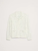 Jacquard Stripe Long-Sleeve Resort Shirt