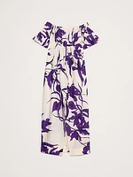 Cotton Poplin Off-The-Shoulder Maxi Dress