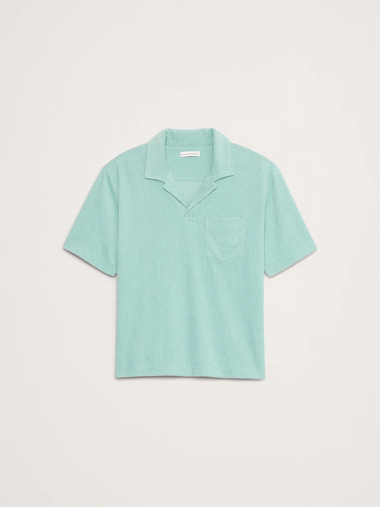 Ribbed Terry Polo