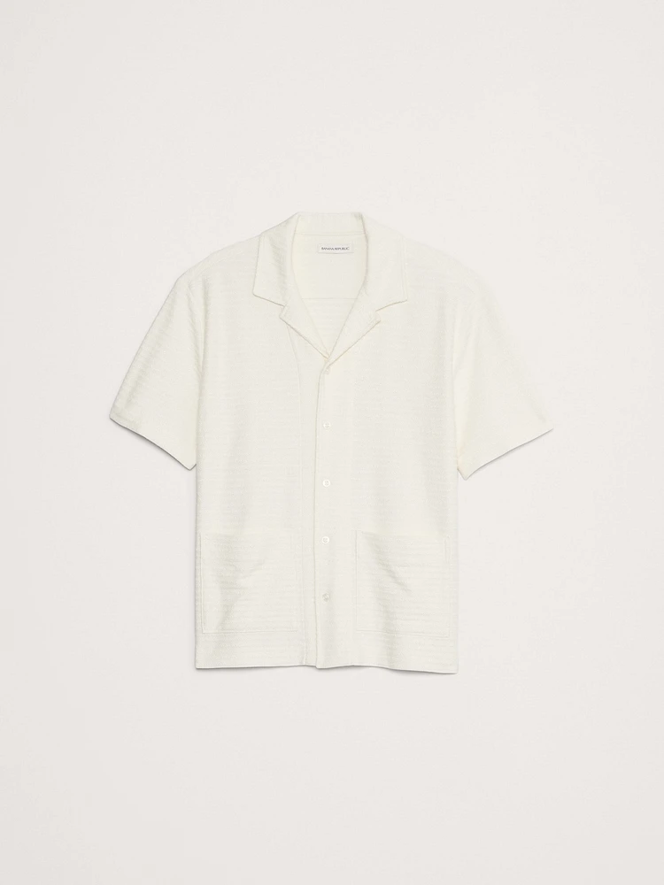 Terry Stripe Resort Shirt
