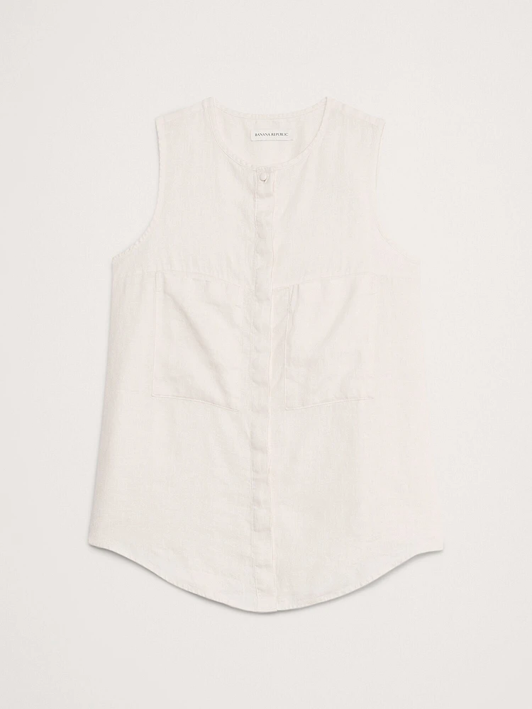 Linen Sleeveless Tunic
