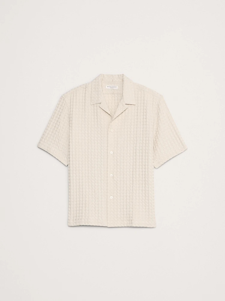 Waffle Cotton Resort Shirt
