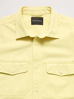 Standard-Fit Cotton Twill Shirt Jacket