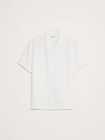 Standard-Fit Cotton Waffle-Weave Resort Shirt