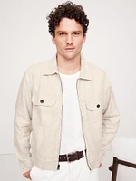 Linen-Cotton Mechanic's Jacket