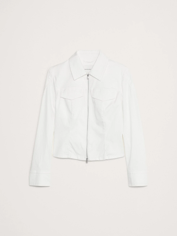 Stretch-Cotton Poplin Garage Jacket