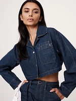 Ultra-Cropped Denim Jacket