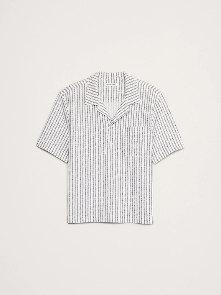 Stripe Terry Polo