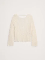 Oversized Scoop-Back Sweater