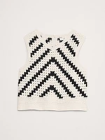Embroidered Cotton Crochet Top