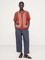 Embroidered TENCEL™-Linen Resort Shirt