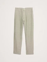 Relaxed Linen-Cotton Pull-On Beach Pant