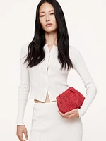 Raffia Clutch