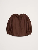 Linen Peasant Blouse