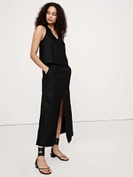 Linen Midi Skirt