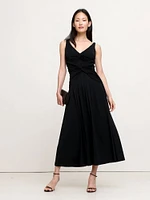 Double-Twist Jersey Midi Dress