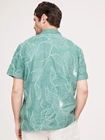 Standard-Fit Embroidered Resort Shirt